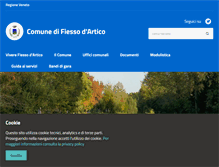 Tablet Screenshot of comune.fiessodartico.ve.it